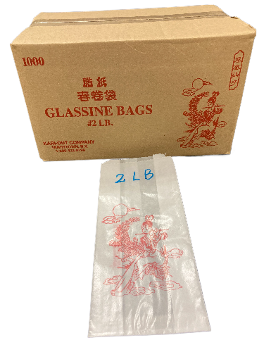 2 LB Glassine Bags (Chinese Ladies) for Spring Rolls/Egg Rolls (1000 bags)