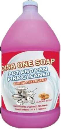 Dish One Pot and Pan Pink Cleaner- 4-1 gallon bottles/cs (Buy 5 Get 1 Free)